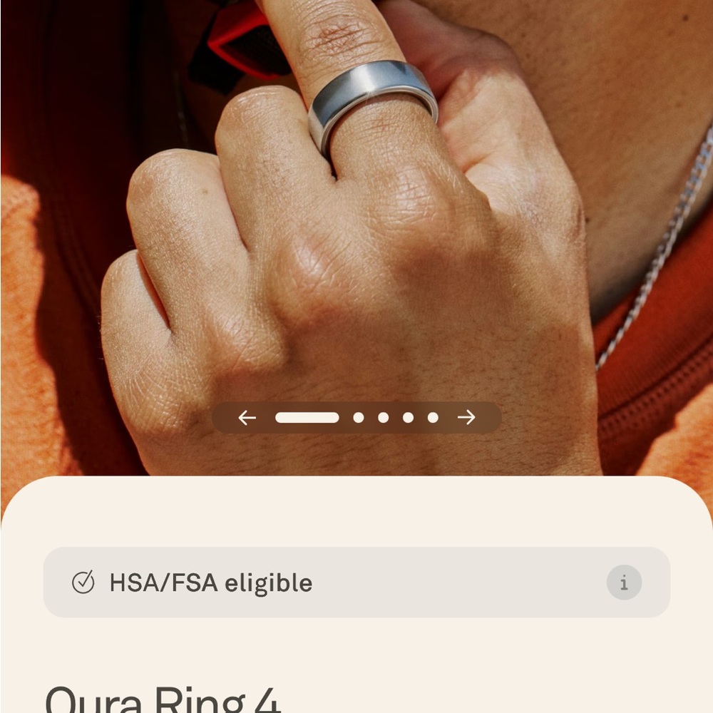 Oura Health Ring - Silver BRAND NEW IN BOX